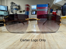Load image into Gallery viewer, Faceted Edges for Rimless Glasses