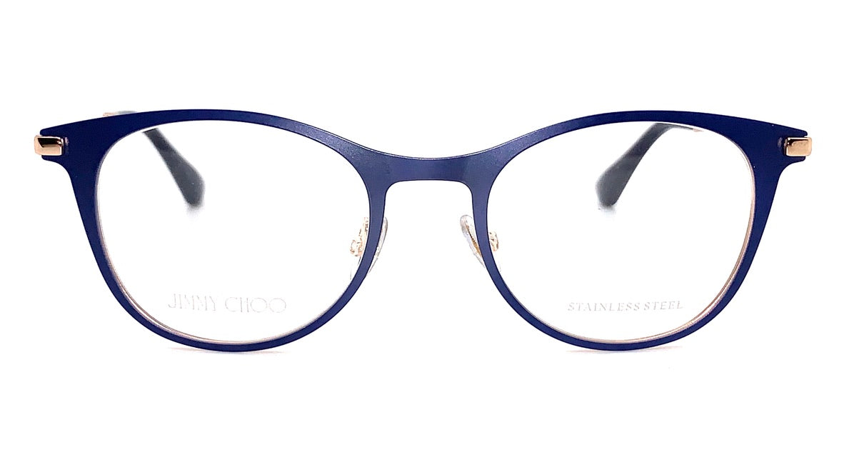 JIMMY CHOO 長方形フレムメカネ JC279 086 Jimmy Choo JC279 P4G GREY GOLD GLITTER 54/16/145 WOMAN