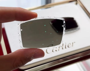 Faceted Edges for Rimless Glasses