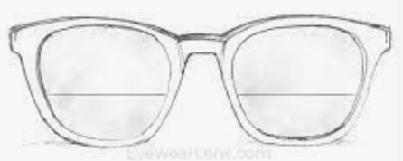 Fashion executive bifocal glasses