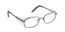 Load image into Gallery viewer, ArmouRx 3002P safety glasses in Brown stainless steel with permanently attached side shields

